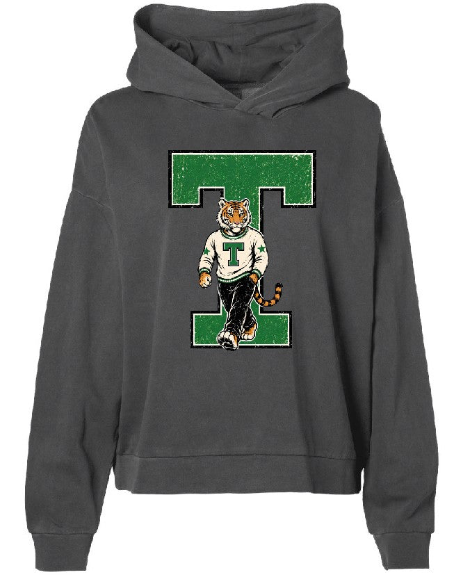 Distressed School Mascot Hoodie