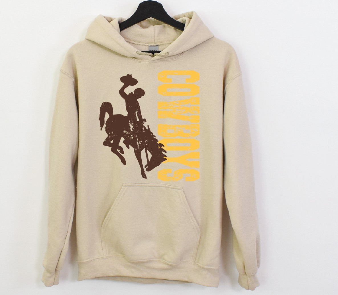 Distressed Cowboys Sand Hoodie