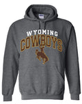 Wyoming Cowboys dark Heather Hoodie