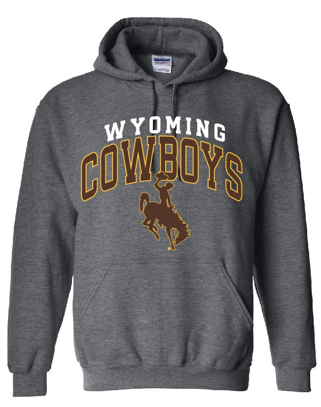 Wyoming Cowboys dark Heather Hoodie