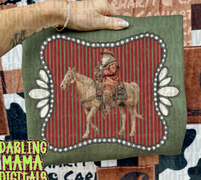 Western Santa DTF Transfer (