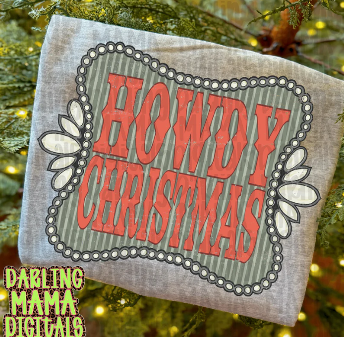 Howdy Christmas DTF Transfer