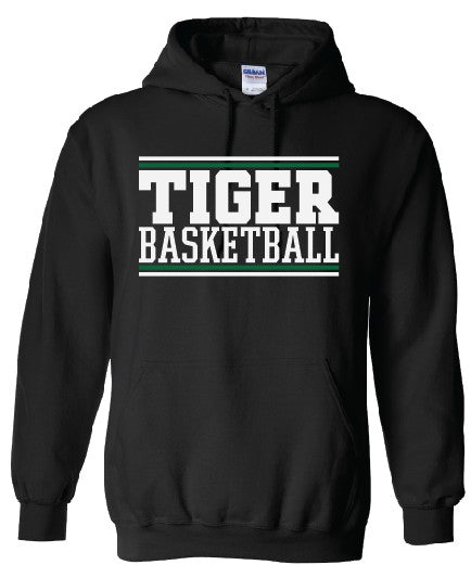 Tiger Basketball Hoodie in Grey or Black