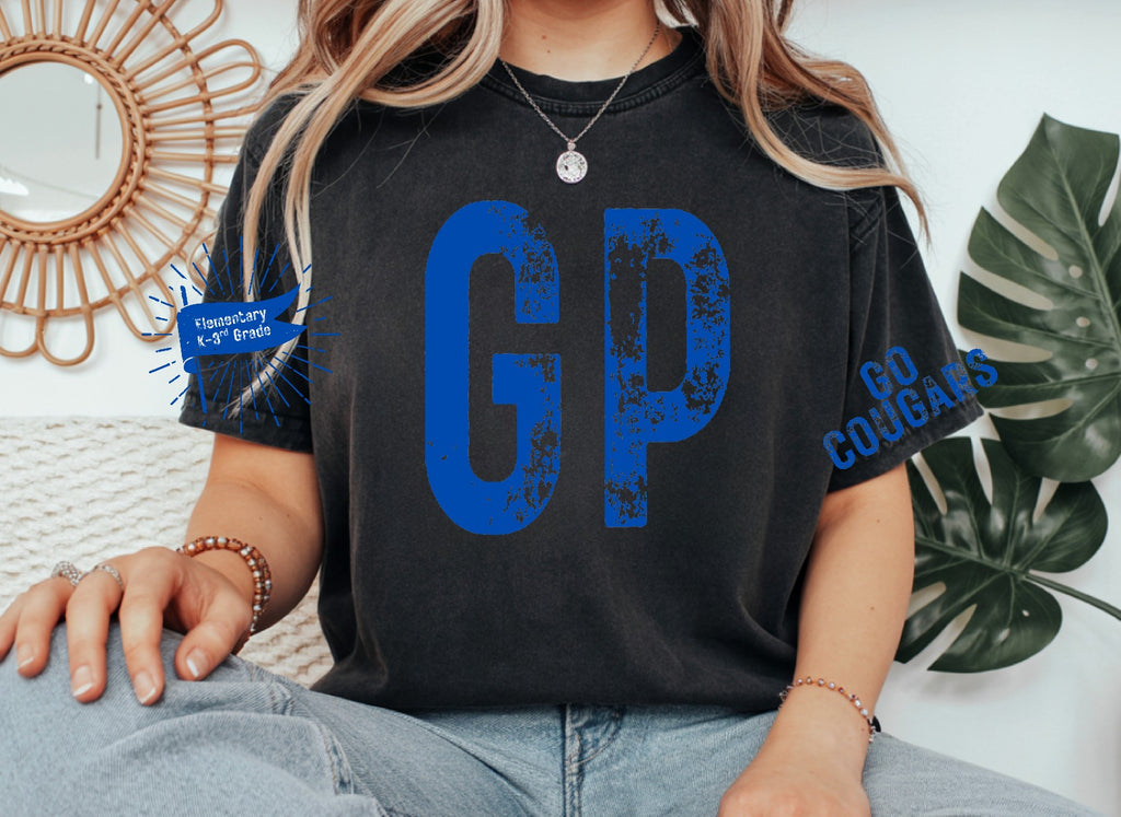 Distressed Game Comfort Colors Shirt pick your local schools