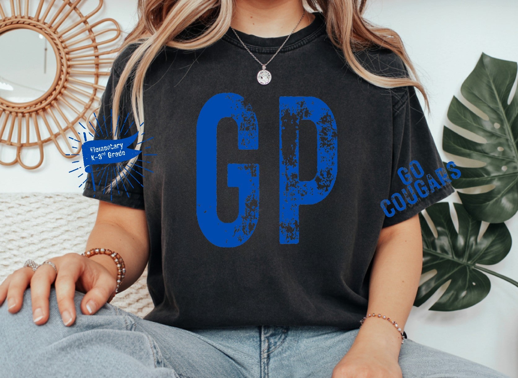 Distressed Game Comfort Colors Shirt pick your local schools
