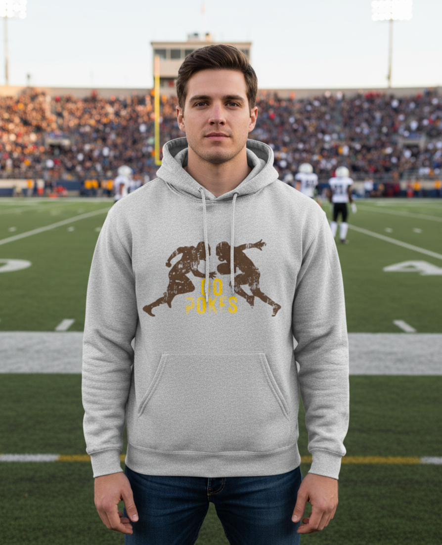 Distressed GO POKE HOODIE