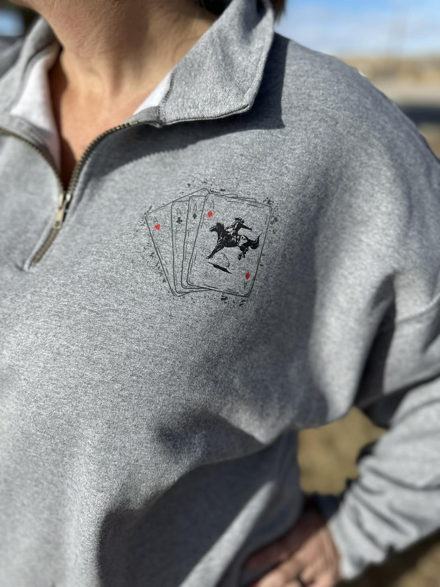 Wyoming Wild Quarter Zip pullover