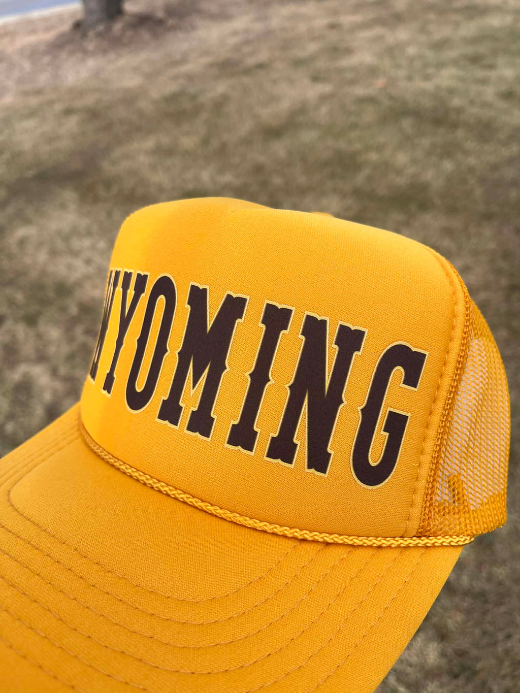 Wyoming Varsity Trucker Hat Choose your color