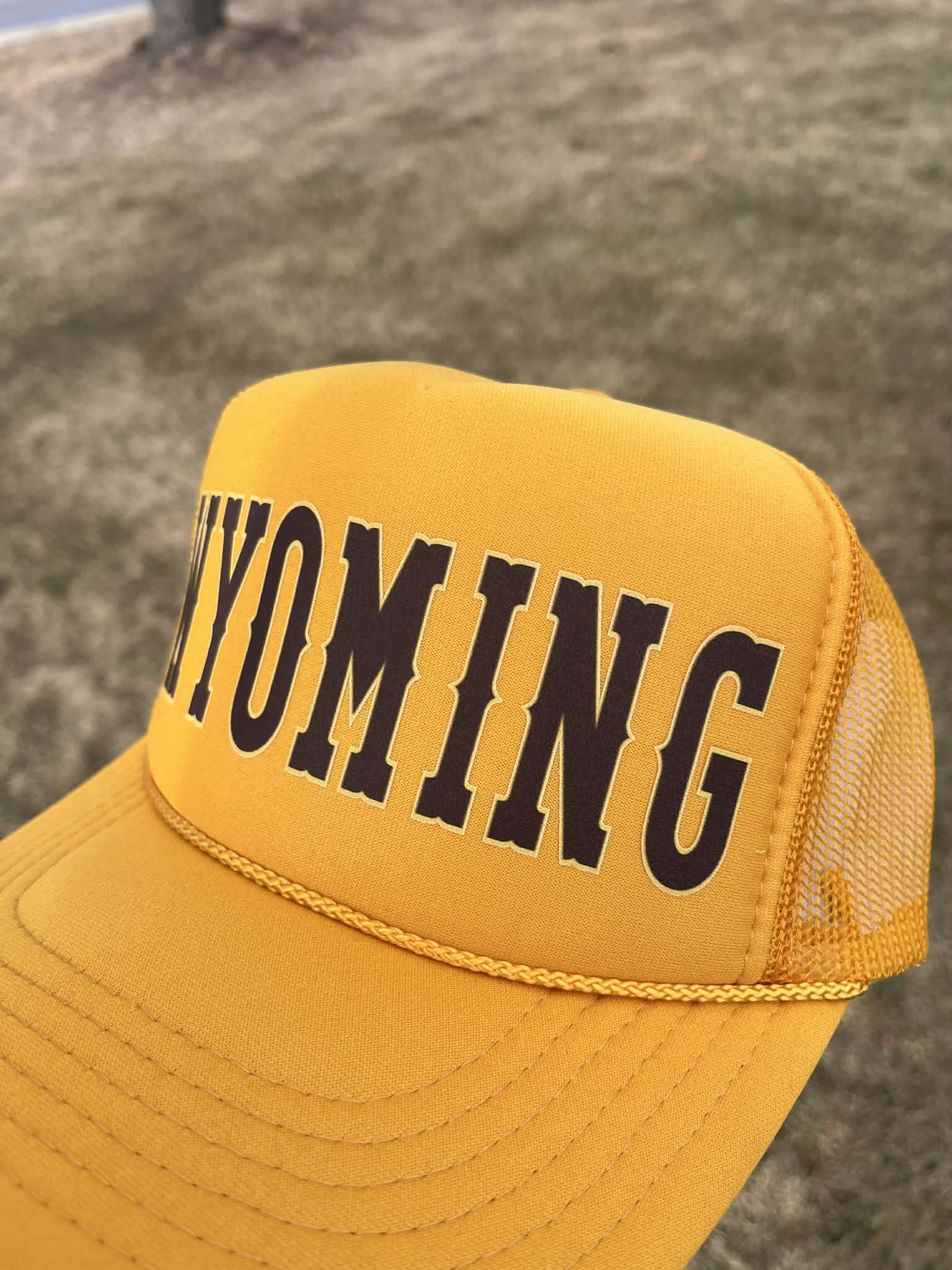 Wyoming Varsity Trucker Hat Choose your color