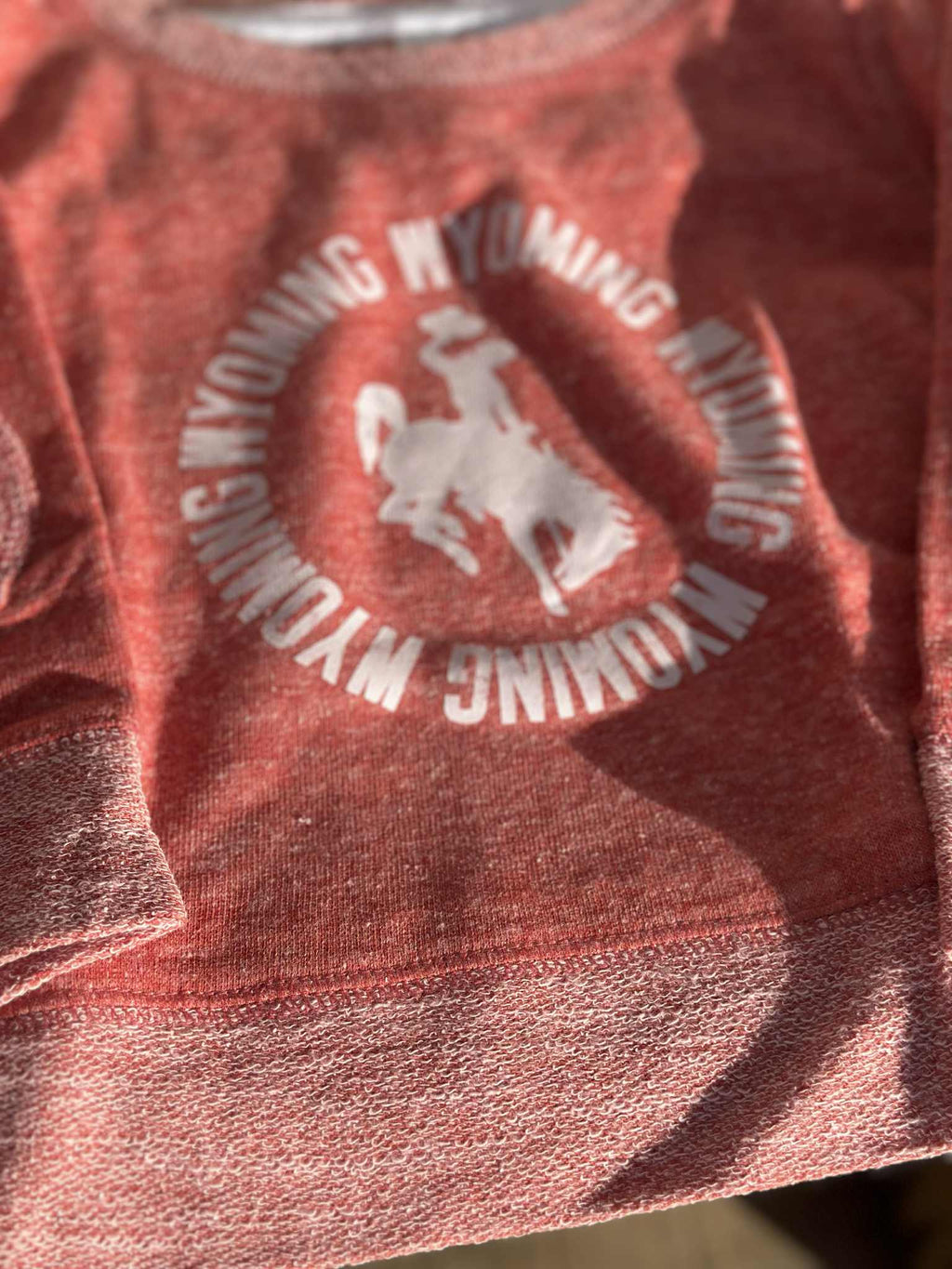 Youth Wyoming Red Crewneck