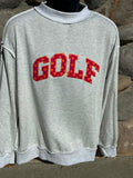 Women's Mock Neck Applique Embroidery Golf