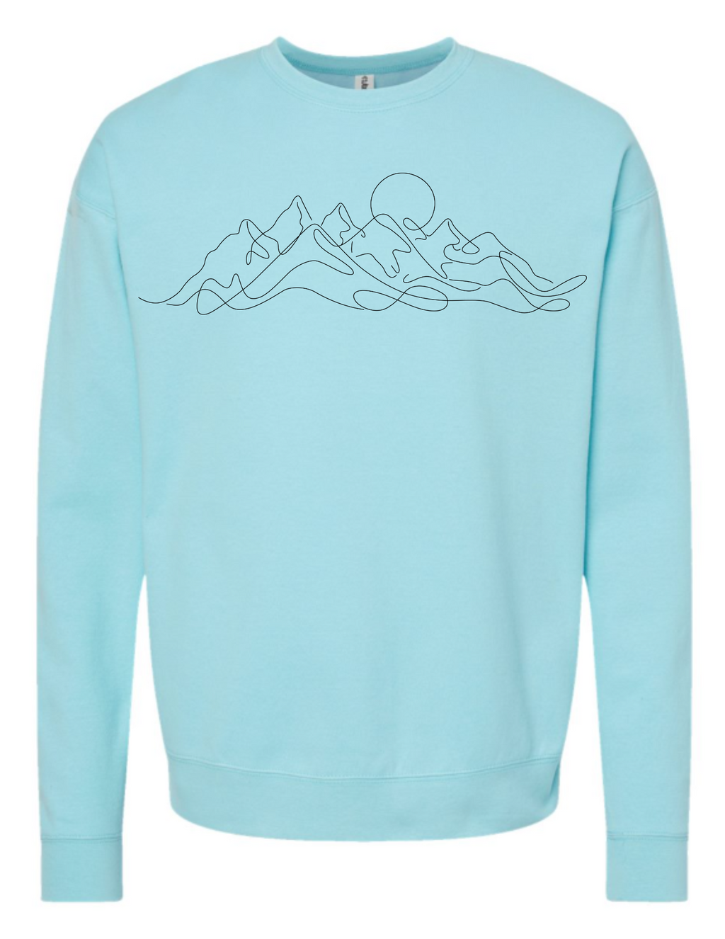 3590 Line art of mountains DTF/Sublimation Transfer