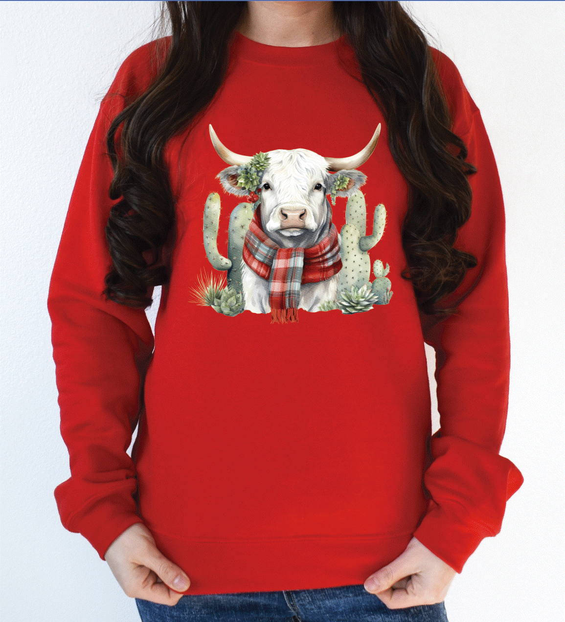 Christmas cow boy or girl DTF Transfers