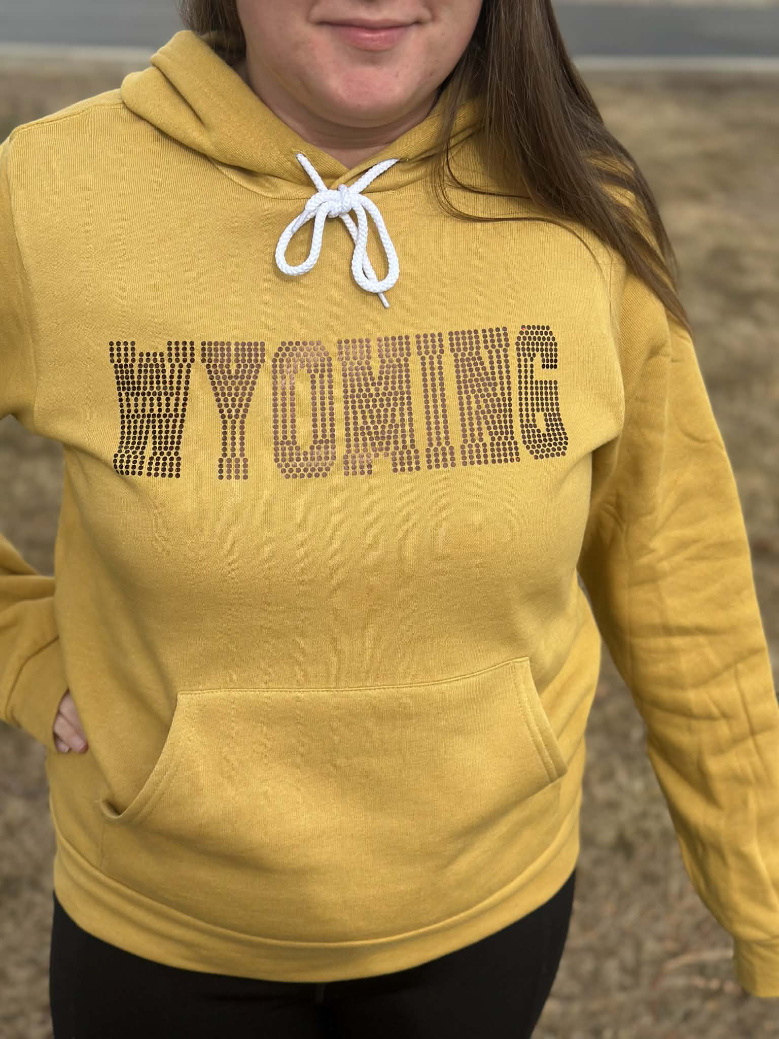 Wyoming Spangle Bella-Canvas hoodie