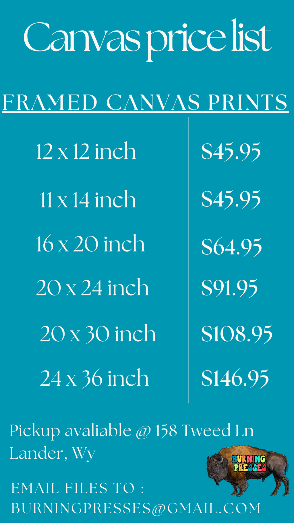 Custom Framed Canvas Photos