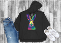 Colored Rabbit DTF Transfer
