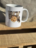 Wyoming Sunflower design coffee cup