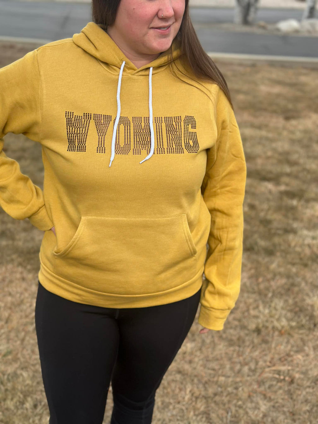 Wyoming Spangle Bella-Canvas hoodie