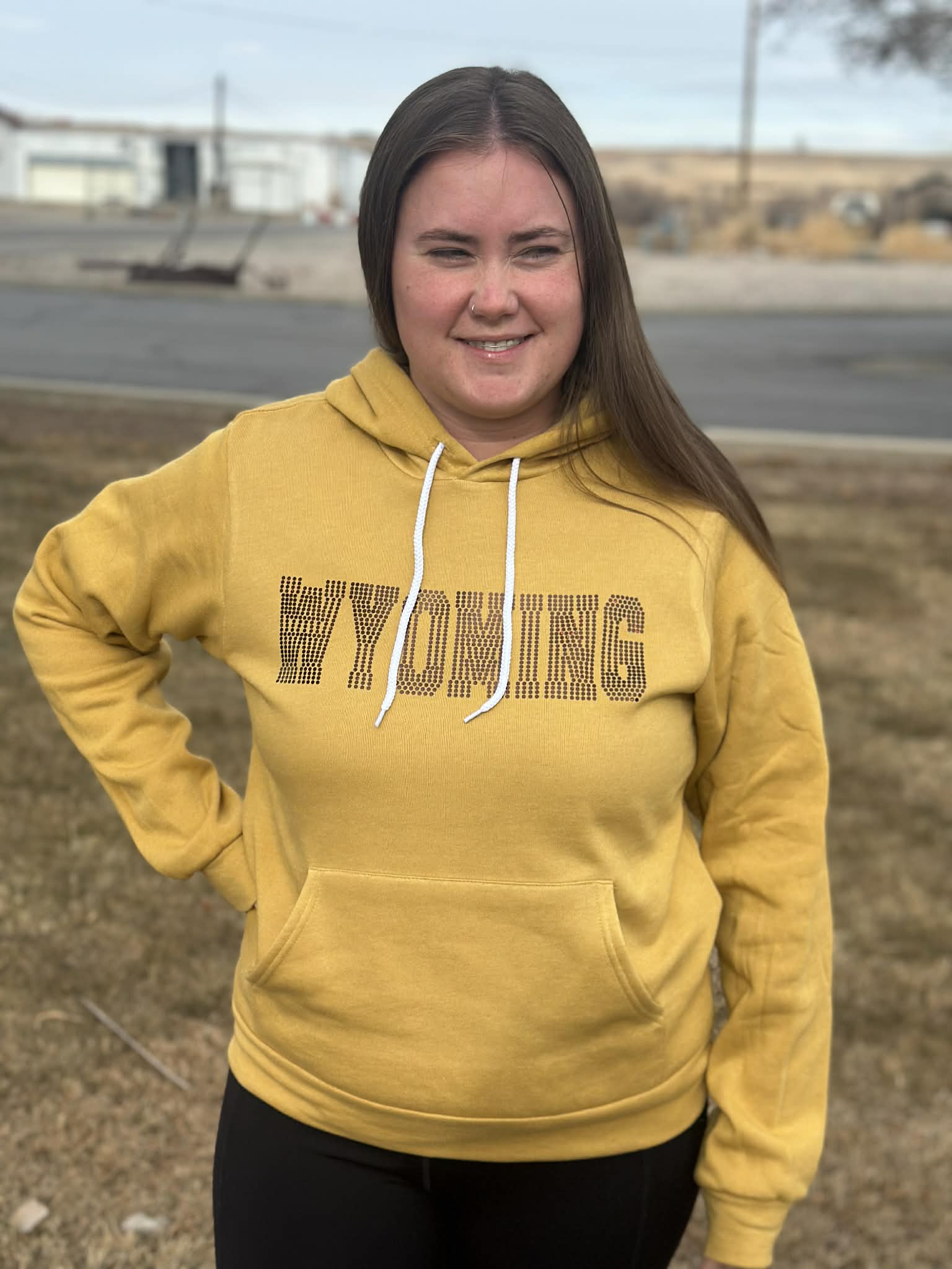 Wyoming Spangle Bella-Canvas hoodie