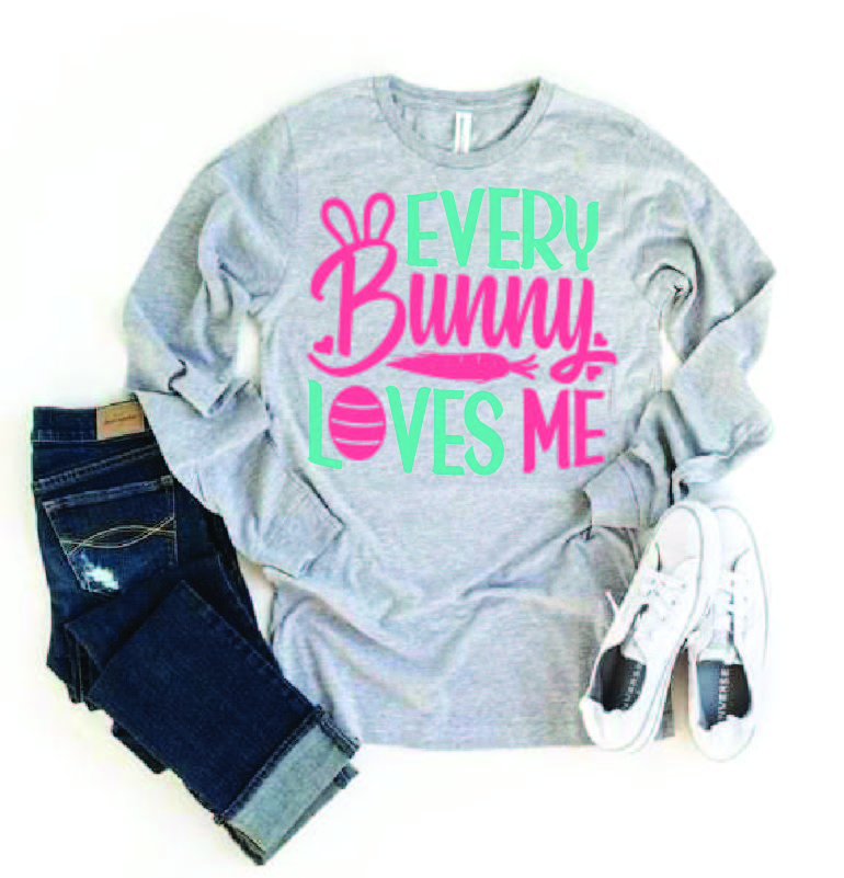 Every bunny loves mes Easter DTF Print-Burning Presses