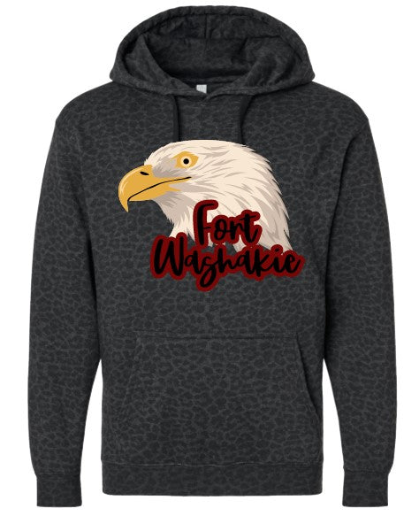 Fort Washakie Eagles Hoodie-Burning Presses