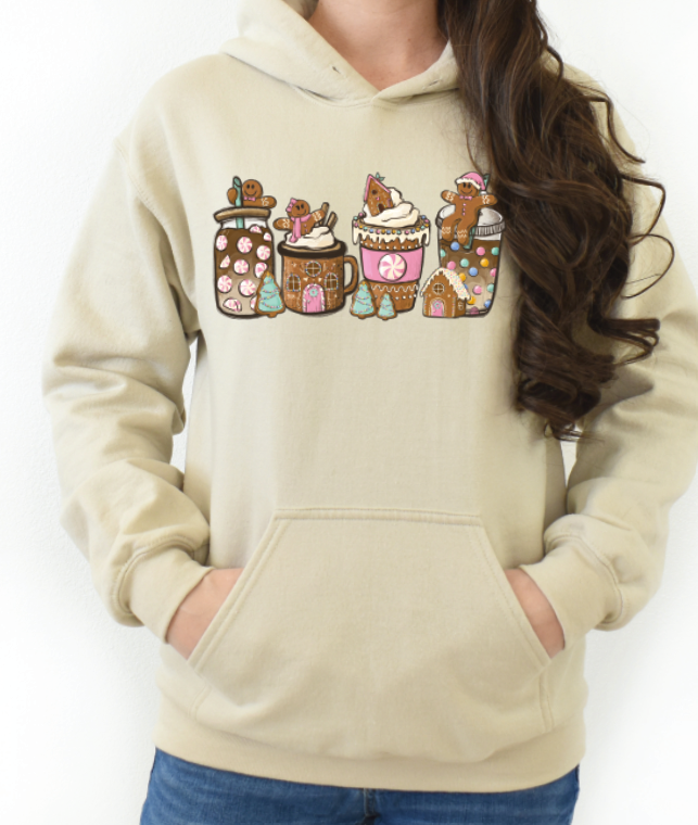Gingerbread Latee  DTF transfers