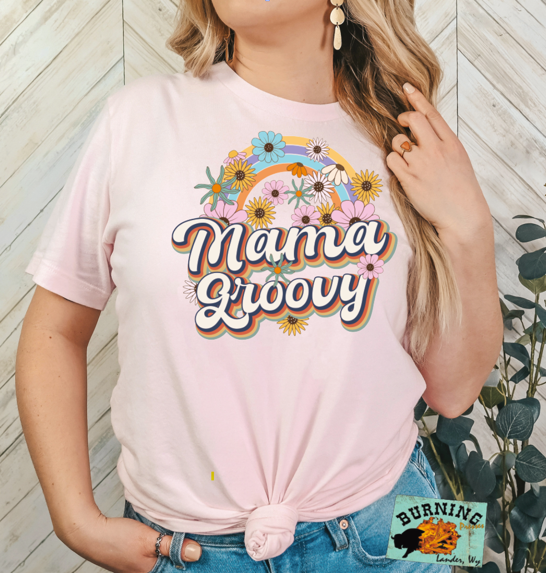 Mama Groovy DTF Transfer