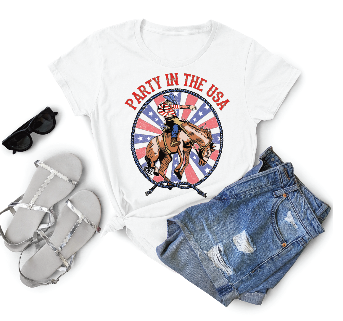 Party in the USA DTF transfers