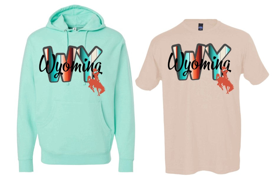 Wyoming Hoodie or T-Shirt-Burning Presses