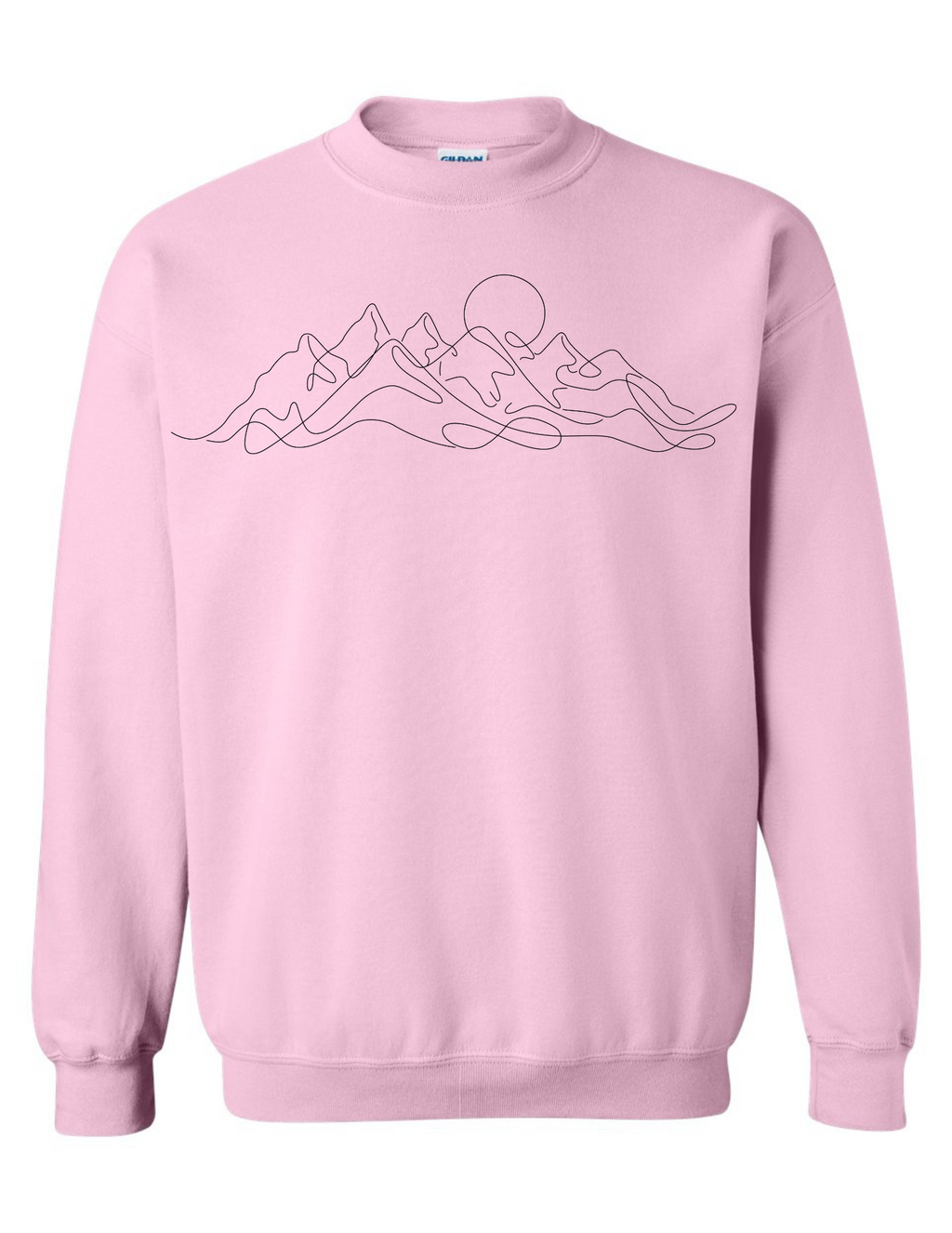 3590 Line art of mountains DTF/Sublimation Transfer