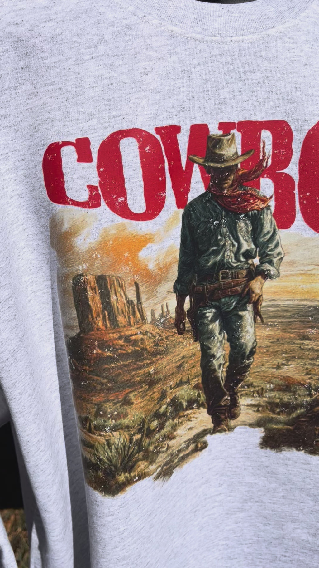 Cowboy crewneck