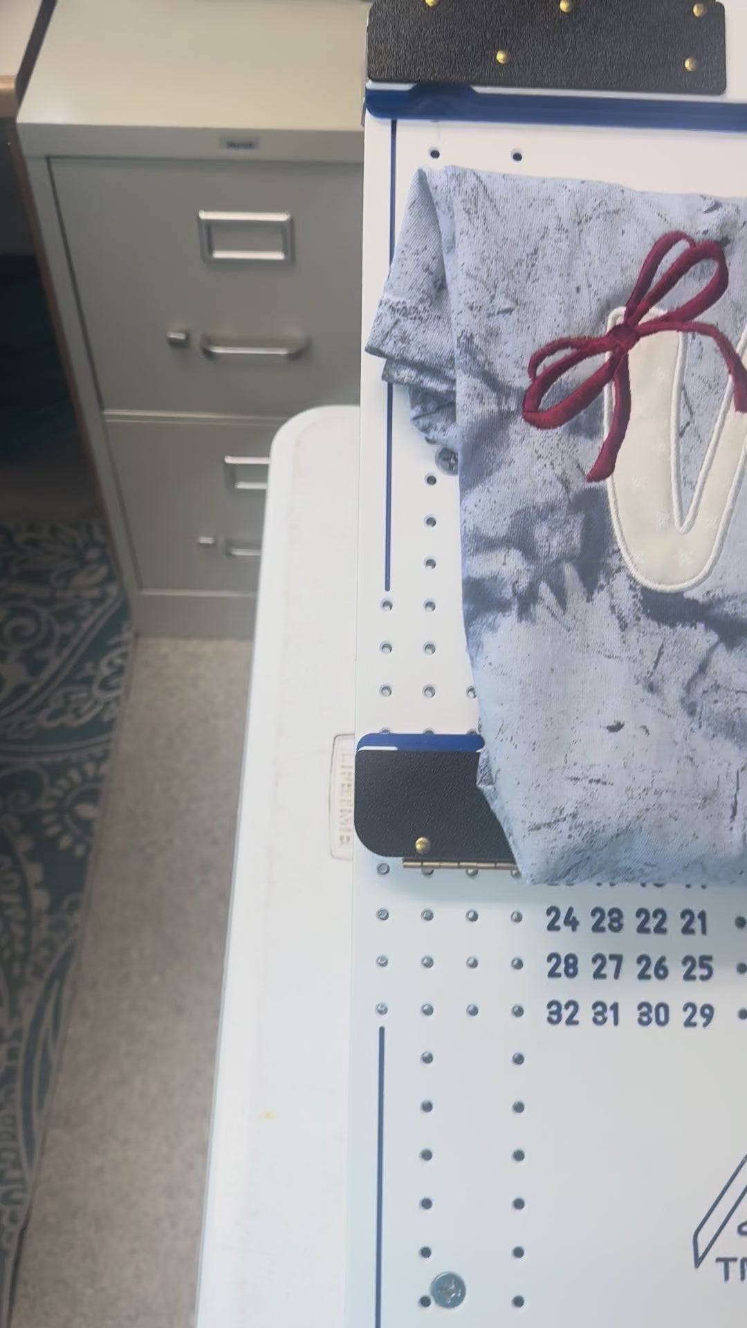 Embroidered USA with bows Comfort Colors T-Shirt