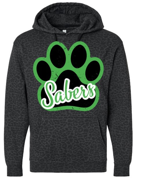 Lander Middle School Hoodie-Burning Presses