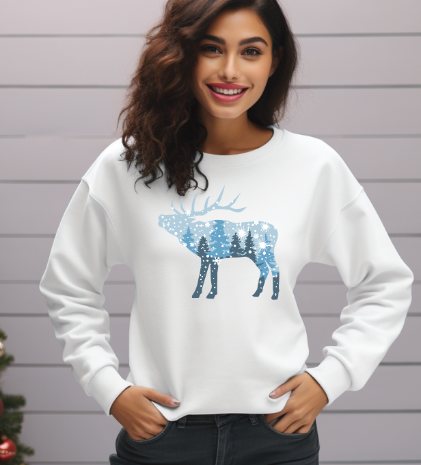 Snowy Elk DTF transfers