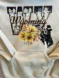 Wyoming Sunflower Hoodie, crewneck, or T-shirt-Burning Presses