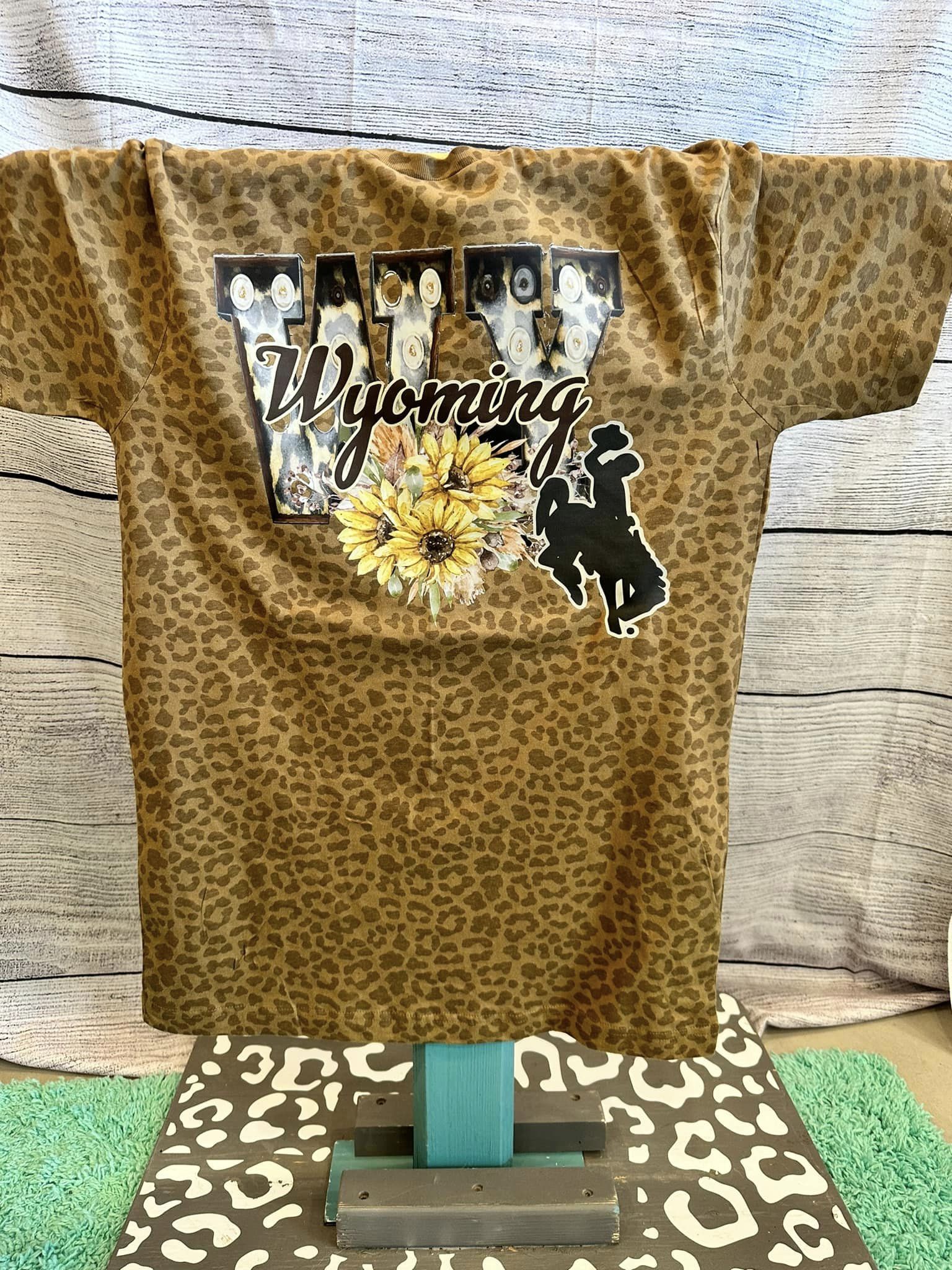 Wyoming Sunflower Hoodie, crewneck, or T-shirt-Burning Presses