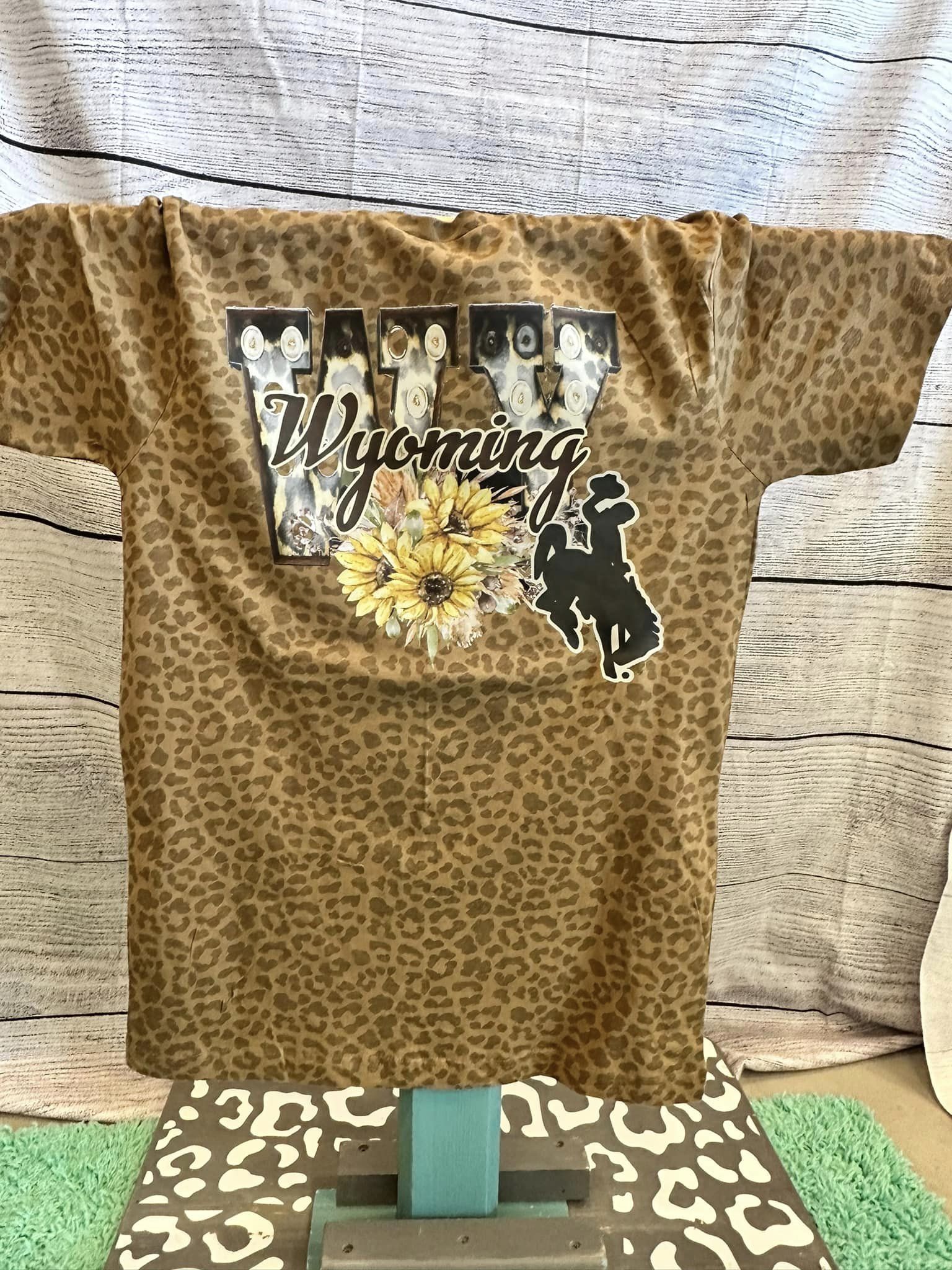 Wyoming Sunflower Hoodie, crewneck, or T-shirt-Burning Presses