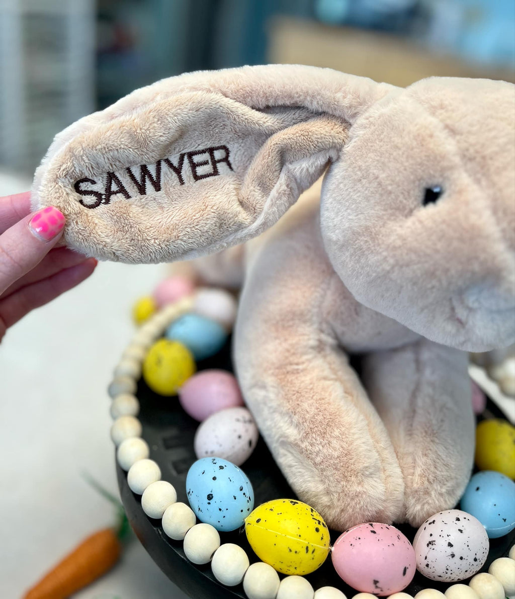 Easter bunny with Custom Name Embroidered