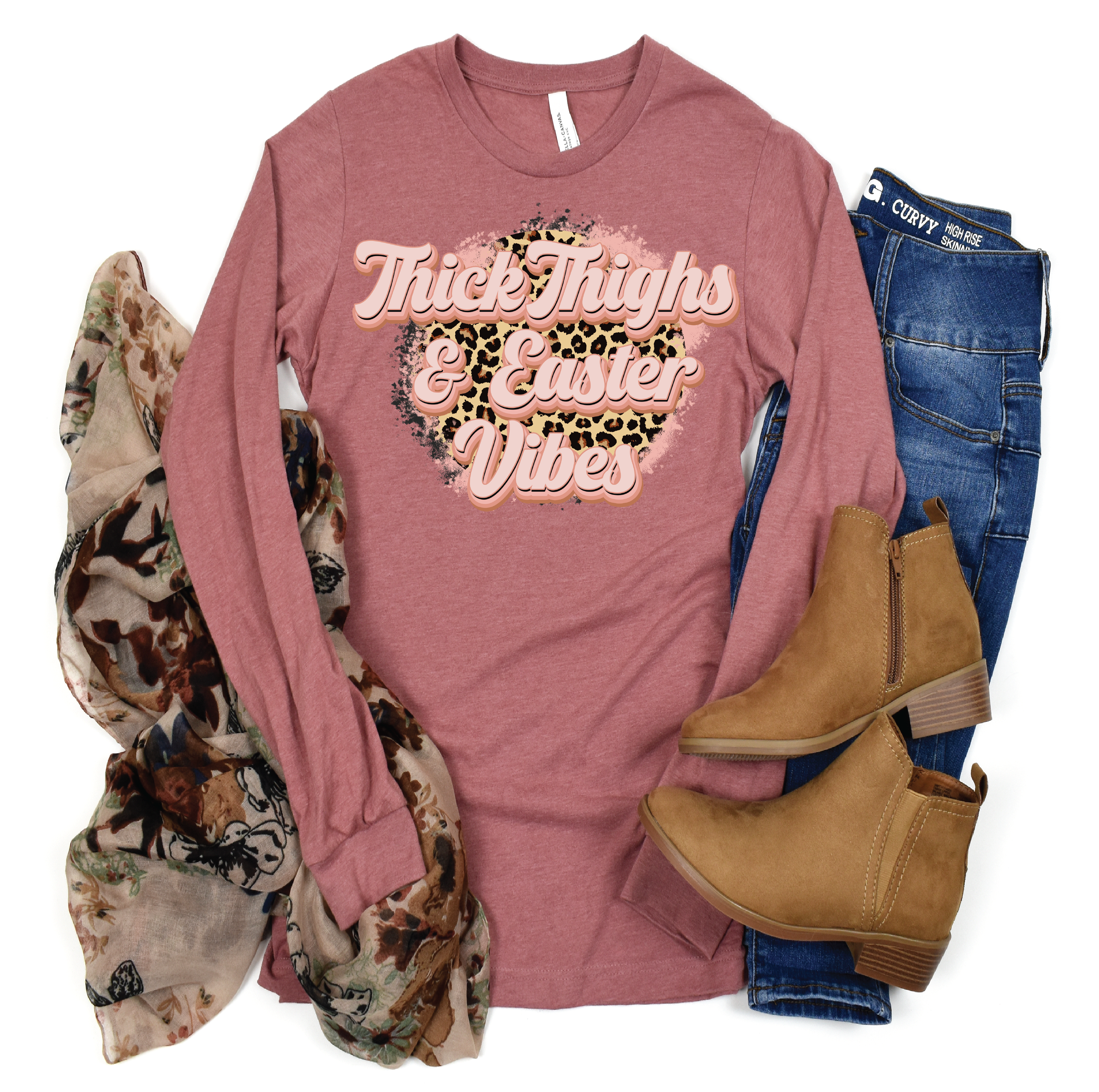 Thick thigh and Easter Vibes DTF Print
