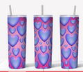 V4 Pink and Purple Hearts sublimation Transfer