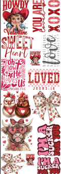Religous Valentine's Premade DTF Gang Sheet 21 x 60